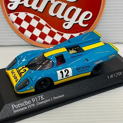 MINICHAMPS 1/43 Porsche 917 K Interserie Champion 1970 J. Neuhaus #12 430706712 • $37