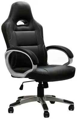 Drivo Gaming Racing Office Executive Chair Leather With Foam-padded Armrest AM6 • £64.99