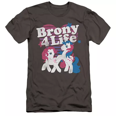 My Little Pony Premium Canvas T-Shirt Brony 4 Life Charcoal Tee • $24.29