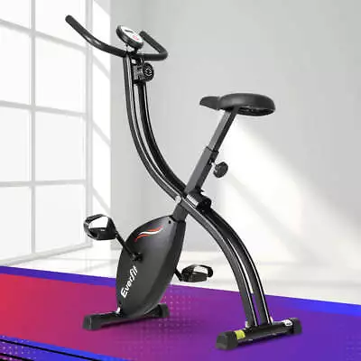 Everfit Folding Exercise Bike Magnetic X-Bike Bicycle Indoor Cycling Cardio • $148.71