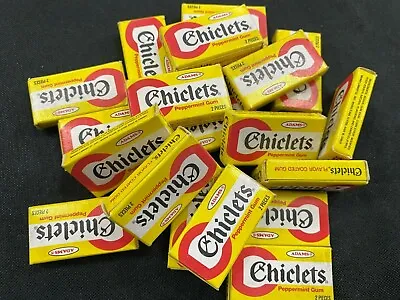 Vintage Original Chicklets Full Yellow Unopened Boxes For Vending Candy Machine • $19.95