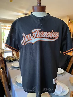 Vintage San Francisco Giants Mesh BP Jersey Made In USA Authentic Sewn 90s • $175