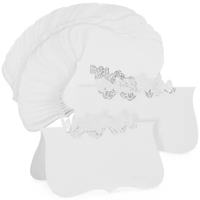 Wedding Name Place Cards Iridescent Lace Table Tent (50pcs)-KR • £10.55