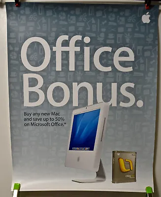 Apple  Office Bonus  Poster From 2006 • $29