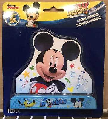 Mickey & The Roadster Racers Multi Color Flashing Lights Cake Decoration  • $5