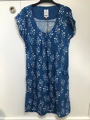 Ladies Mantaray Blue Dotty Ocean Shift Dress Size 8 BNWT • $18.44