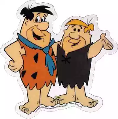 Sticker - The Flintstones Fred Flintstone Barney Rubble Cartoon TV Decal #15911 • $11.97