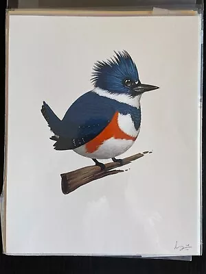 Mike Mitchell Belted Kingfisher Fat Bird • $1000