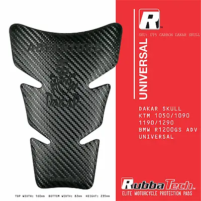 Rubbatech UT5 CARBON Dakar Scull Tank Pad For KTM KTM 1050 1090 1190 1290 • $19.99