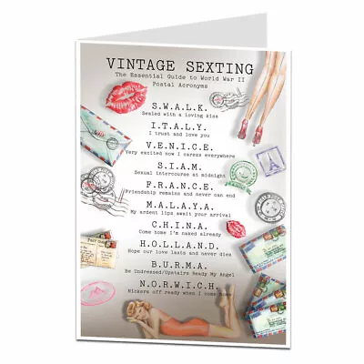 £3.25 • Buy Funny Wedding Anniversary Card Husband Wife 1st 5th 10th 20th  