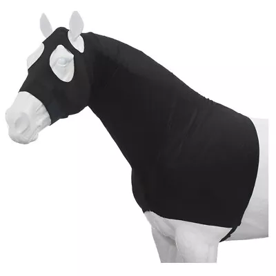 JT Small Tough-1 Western Horse  Mane Stay Lycra Hood With Full Zipper Black • $59.95