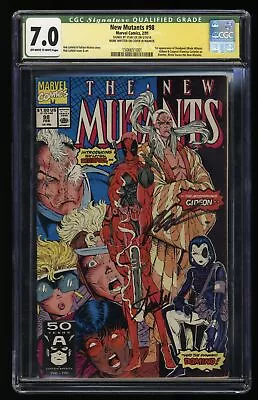 New Mutants #98 CGC FN/VF 7.0 SS Signed Stan Lee! 1st Appearance Deadpool!  • $799