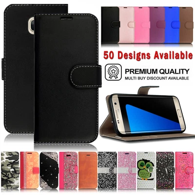 £3.99 • Buy Case For Samsung Galaxy S7 Leather Flip Magnetic Card Holder Wallet Phone Cover