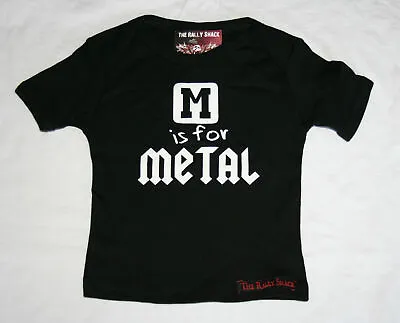 M Is For Metal - Alternative Funny Rock Music Black Baby T Shirt  • £6.50