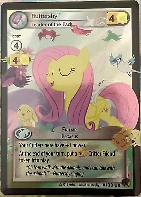 My Little Pony CCG Fluttershy Leader Of The Pack UR #138 Marks In Time • $315