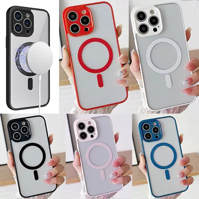 Magnetic Wireless Charging MagSafe Case Hybrid Cover For IPhone 15 13 12 Pro Max • $7.99