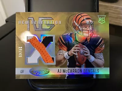 2014 Panini Certified AJ McCarron GOLD New Generation Rookie Patch /49 • $16.25