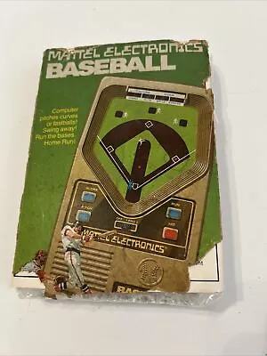 Mattel BASEBALL Vintage VTG Handheld Electronic Arcade Game NEW NIB 1978 9V #X1 • $189.95