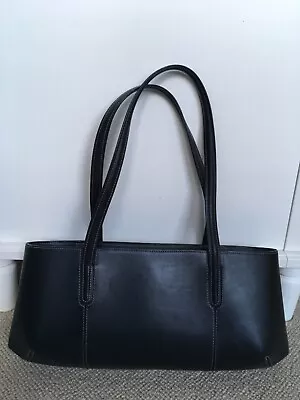 Lancel Handbag - Black With White Stitching - Used But In Excellent Condition • £29.95