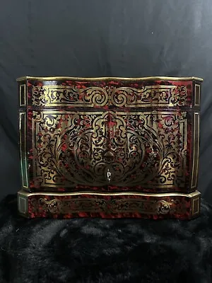 French Boulle Marquetry Tantalus Liquor Cabinet - Napoleon III Era • $2790