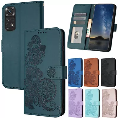 For Xiaomi Redmi A1+ 9A 9C Note 9S 10 11S Flowers Wallet Leather Flip Case Cover • $13.08