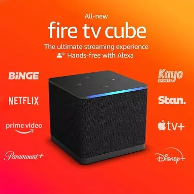 Amazon Fire Tv Cube (3rd Gen) Alexa Smart Speaker 4k Hdr Wi-fi 6e (au Model) • $189