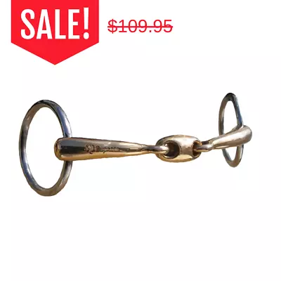 Mikmar Cupreon Bradoon Snaffle Bit With Simple Center Mouthpiece | Horse Bits • $74.95