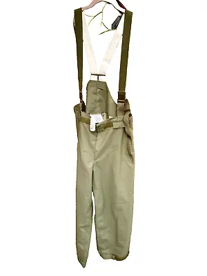 Authentic Vintage German Military Goretex Bibs/Rain Pant NOS With Tags-MEDIUM • $39.99