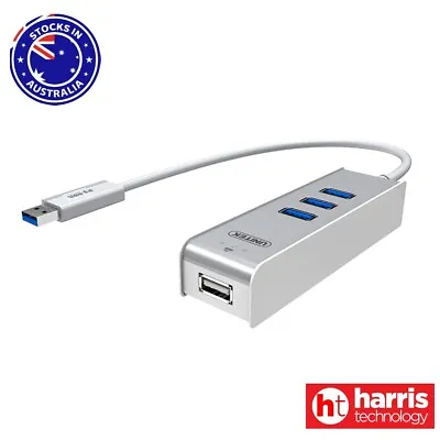 Unitek (Y-3076) USB3.0 Port Hub + KM Swap & File Transfer **2-Year Warranty** • $11.50