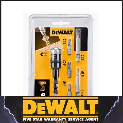 Dewalt Impact Driver Drill Screwdriver Magnetic Bit Holder Set Torx Rapid Load • £11.59