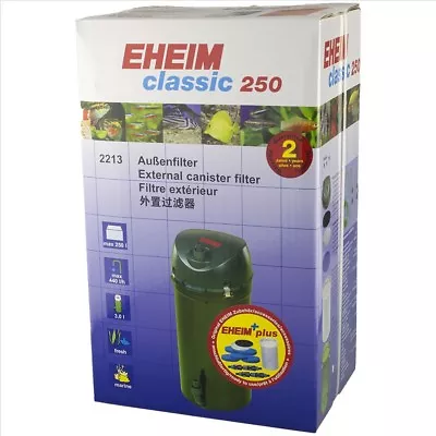 Eheim Classic 250 - 2213 (With Sponge Media) Canister Filter • $206.76