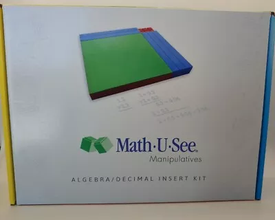 Math U See Manipulatives Algebra Decimal Insert Kit Integer Block Homeschool • $20