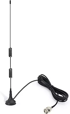 Radio Antenna Police Scanner Magnetic Base Mobile Scan VHF UHF Ham Uniden Shack • $15.98