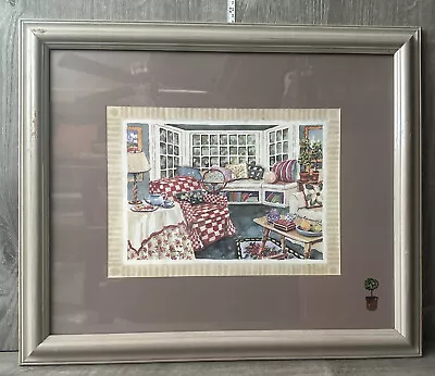 C Winterle Olson  Window Seat  Framed Art Print Signed Artist 41/500 • $49.99