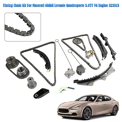 Timing Chain Kit For Maserati Ghibli Levante Quattroporte 3.0TT V6 Engine 323513 • $242.61