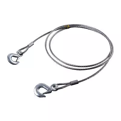 TiCoast Steel Winch Cable 3/8 X 13ft Wire Rope With Hook 11023lb Breaking St • $27.84