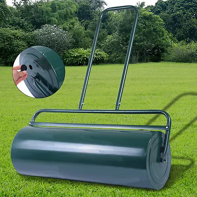 63L Steel Garden Grass Roller Large Capacity Lawn Push Rolling Tool Heavy Duty • £71.95