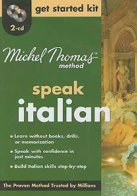 Michel Thomas Method™ Italian Get Started Kit 2-CD Program (M - VERY GOOD • $6.87