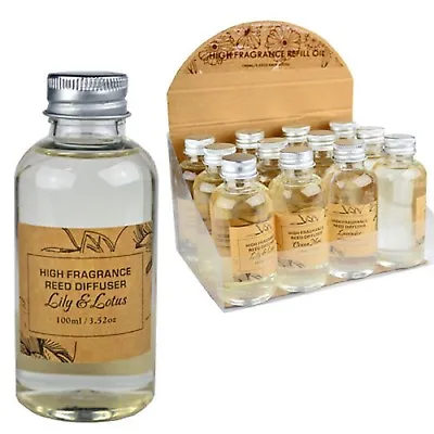 Reed Diffuser Refill Bottle Aromatic Home Fragrance Scent Room Freshener 100ml • £5.90
