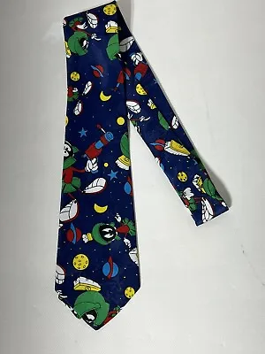 1994 Looney Tunes Marvin The Martian Tie 100% Polyester Necktie Balancine • $15.99