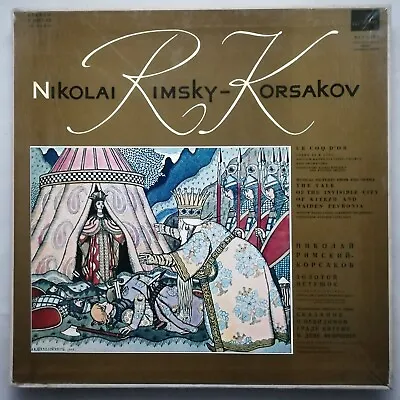 Melodiya 3 LP Box C 0377-82: Rimsky-Korsakov - Le Coq D'or Etc. / Kovalev Etc. • $37.35