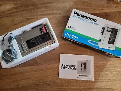 Vintage Panasonic RQ-360 Cassette Recorder/Player W/ AC Adapter  • $34.99
