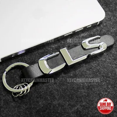 Mercedes-Benz CLS 3D Letter Logo Leather Car Home Keychain Ring Gift AMG Sport • $12.99