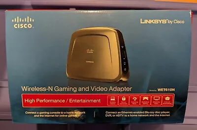 LINKSYS By Cisco Wireless-N Gaming/Video Adapter WET610N - High Performance • $29.99