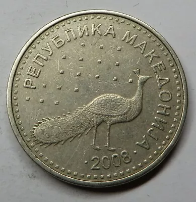 Macedonia 10 Denari 2008 Copper-Nickel-Zinc KM#31 • $0.35