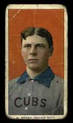 1909 T206 Mordecai Brown Portrait - FR (Piedmont) • $396