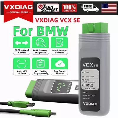 VXDIAG VCX SE For BMW OBD2 Diagnostic J2534 Programming Scanner ECU Coding Tool  • $199