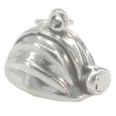 Miner Caver Helmet With Lamp Sterling Silver Charm Caving Mining Charms • $40.72