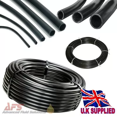 Black LDPE Plastic Water Pipe Garden Irrigation Tube Watering 4 Bar Hydroponics • £2.33