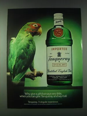 1989 Tanqueray Gin Ad - Why Give A Gift That Says Very Little • £19.29